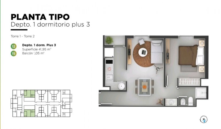 VENTA DPTO 1 DORMITORIO POCITO CORDOBA CAPITAL - OPORTUNIDAD INVERSION.